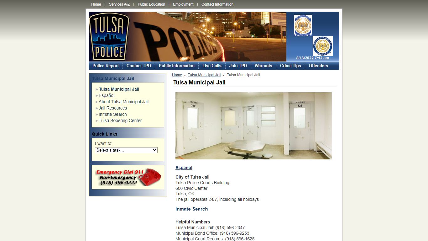 Tulsa Municipal Jail - Homepage